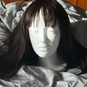 Elegant soft dark brown Women's Wig 16 inch